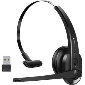Wireless Headset with Mic for Work, Bluetooth Headset with Microphone(AI Noise Cancelling), Lightweight Comfortable with Mute Button Computer Headset with Microphone for PC/Office/Call Center/ Teams in Saudi Arabia
