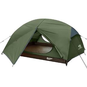 Bessport Camping Tent for 2-3 Person, Lightweight Backpacking Tent Waterproof Windproof Two Doors Easy Setup Double Layer Outdoor Tents for 3 to 4 Seasons, Suitable for Outdoor,Hiking,Camping in Saudi Arabia