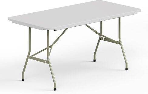 30" W x 60" L x 29" H Plastic Rectangle Folding Utility Heavy Duty Table | Outdoor Indoor Kitchen Dining Wedding Market Events Camping BBQ in Saudi Arabia