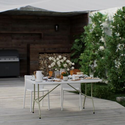 30" W x 60" L x 29" H Plastic Rectangle Folding Utility Heavy Duty Table | Outdoor Indoor Kitchen Dining Wedding Market Events Camping BBQ in Saudi Arabia