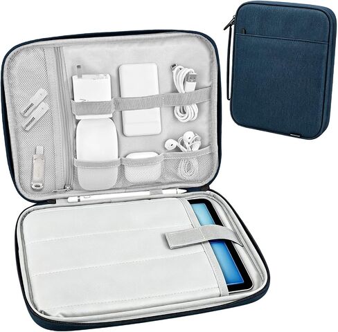 Dadanism 9-11 Inch Tablet Sleeve Padded Carrying Case with Handle, Black | Protective Travel Bag for iPad A16 11" 2025, iPad Air M4/Pro M5 11", iPad 10th Gen 10.9", iPad 10.2", Galaxy Tab A11+ Plus in Kuwait