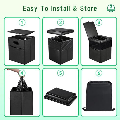 Panmout 16.5" XL Portable Toilet for Camping, Foldable Travel Toilet for Adults with Cushioned Seat, Heavy Duty 190lbs Capacity Commode for Car, Road Trip, Outdoor Emergency & Bedside Support in Saudi Arabia