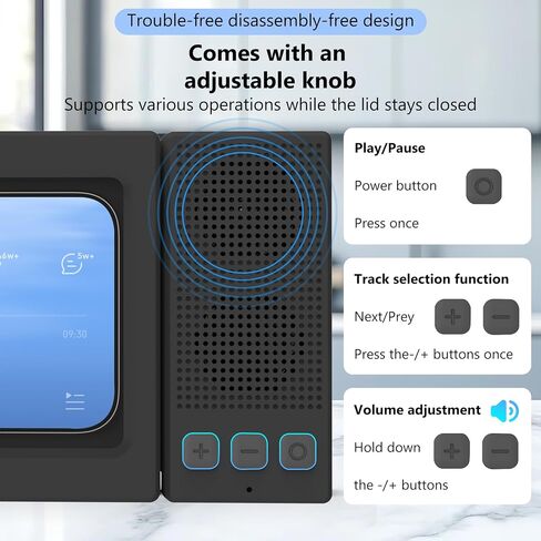 Shower Phone Holder with Wireless Bluetooth Speaker,- 480°Rotatable Retractable Adjustable Shower iPhone Case, Bathroom Wall Phone Stand Water Proof Anti Fog,Accessories for 4-7"Cellphones (Black) in Saudi Arabia