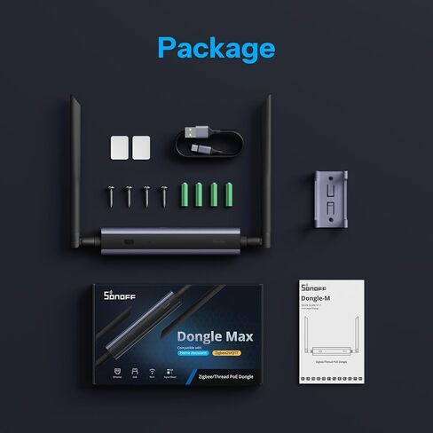 SONOFF Zigbee/Thread PoE Dongle Max | Dongle-M | Support Ethernet, Wi-Fi and USB, Zigbee Gateway with EFR32MG24&ESP32D0; Zigbee Stick for Home Assistant or Zigbee2MQTT in Saudi Arabia