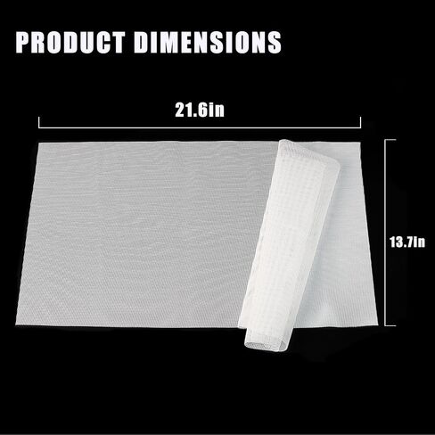 5 Pack Silicone Dehydrator Sheets 21.6 x 13.7 Inch, Reusable Non-Stick Food Dehydrator Mats, Steamer Mesh Baking Liner for Fruit Vegetable Meat Dryer – Dishwasher Safe & Cut to Size in Saudi Arabia