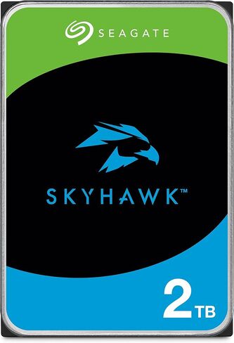 محرك الأقراص الصلبة الداخلي للفيديو Seagate Skyhawk سعة 8 تيرابايت - 3.5 بوصة SATA 6 جيجابايت/ثانية ذاكرة تخزين مؤقت 256 ميجابايت لنظام كاميرا الأمان DVR NVR مع خدمات إنقاذ البيانات (ST8000VX010) in Kuwait