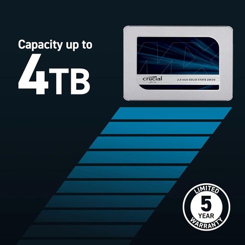 Crucial MX500 1TB 3D NAND SATA 2.5 Inch Internal SSD, up to 560MB/s - CT1000MX500SSD1 in Kuwait