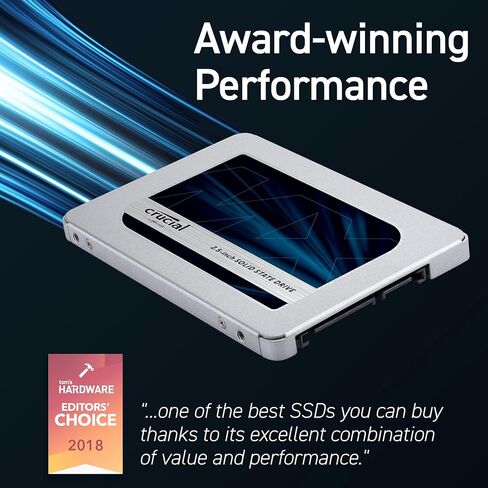 Crucial MX500 1TB 3D NAND SATA 2.5 Inch Internal SSD, up to 560MB/s - CT1000MX500SSD1 in Kuwait