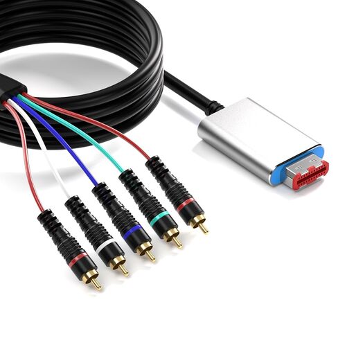 NGC Component Cable Adapter, Video Game Adapter, Component AV Cable for NGC Console, Supports Video and Audio, 3RCA and 2RCA, Plug & Play in Saudi Arabia