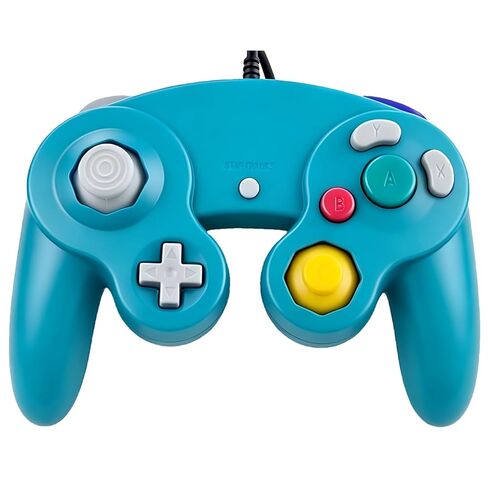 Lyvix Wired Controller Compatible with Gamecube & Wii, Emerald | Plug & Play, Zero Latency, Multiplayer Competitive Matches, ABS Plastic in Saudi Arabia