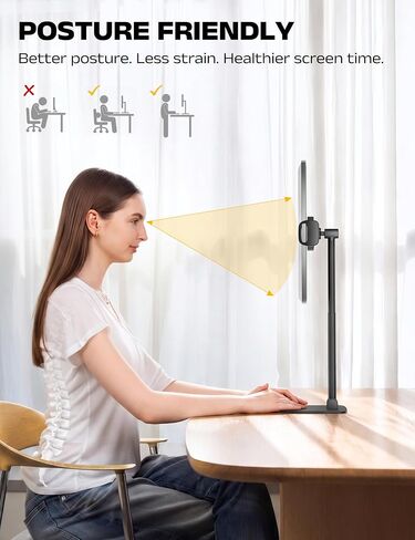 Foldable Portable Monitor Stand,iPad Stand for Desk Holds 4.4LB in Kuwait