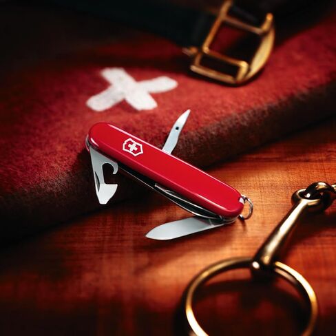 Victorinox Spartan Swiss Army Knife, 12 Functions, Swiss Made Pocket Knife with Corkscrew, Can Opener and Screwdriver - Red | corkscrew can opener multitool original Officer's knife in Kuwait