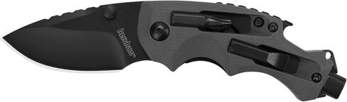 Kershaw Shuffle DIY Compact Multifunction Pocket Knife (8720), 2.4 Inch 8Cr13MoV Steel Blade with Black Oxide Coating, Every Day Utility Knife with Carbon Strength and High Tech Function, 3.5 oz.,Gray in Saudi Arabia