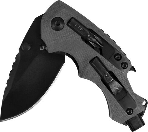 Kershaw Shuffle DIY Compact Multifunction Pocket Knife (8720), 2.4 Inch 8Cr13MoV Steel Blade with Black Oxide Coating, Every Day Utility Knife with Carbon Strength and High Tech Function, 3.5 oz.,Gray in Saudi Arabia