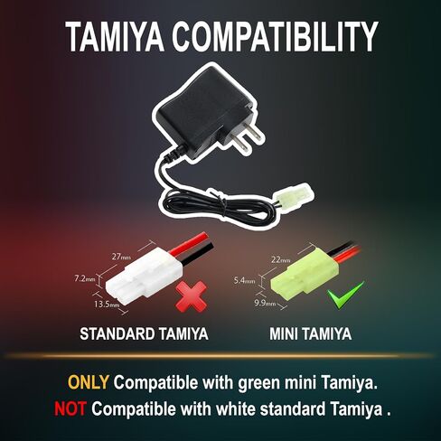 Lancer Tactical Airsoft RC Battery Charger and 9.6V NiMH 1600mAh Rechargeable Butterfly Nunchuck Battery Pack for Airsoft AEGs in Saudi Arabia