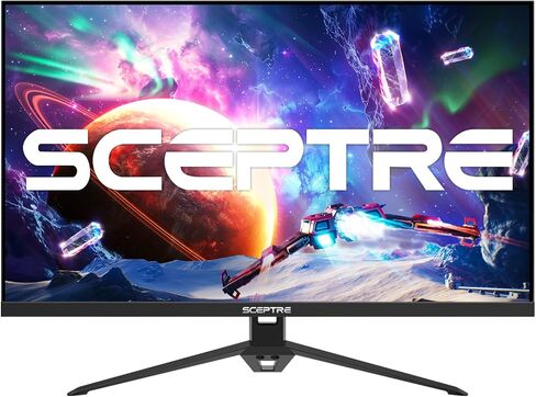 Sceptre IPS 24" Gaming Monitor 165Hz 144Hz Full HD (1920 x 1080) FreeSync Eye Care FPS RTS DisplayPort HDMI Build-in Speakers, Machine Black 2020 (E248B-FPT168),IPS 24" 165Hz | 24' 165Hz 144Hz Full HD (1920 x 1080) FreeSync Eye Care FPS RTS, Three HDMI po in Saudi Arabia