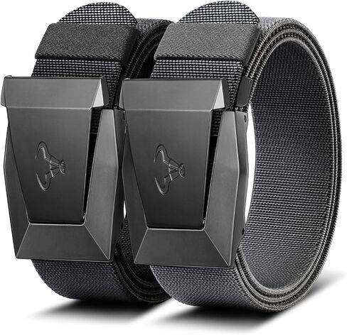 BULLIANT Men Stretch Tactical Web Belt MultiPack 1.5"-Adjustable Fit | Smooth Sliding | Adjustable for Precise Fit | Tailored Size | Rugged Nylon for Heavy Duty, Exercise,Hunting in Kuwait
