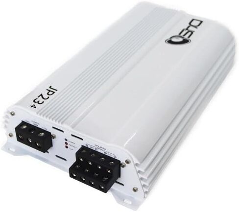DOWN4SOUND JP234 White Gloss | 2000W 4-Channel Class D Car Audio Amplifier, 234W x 4 @ 14.4V - 4 ohms, 334W x 4 @ 14.4V - 2 ohms, Multi-Speaker System in Saudi Arabia