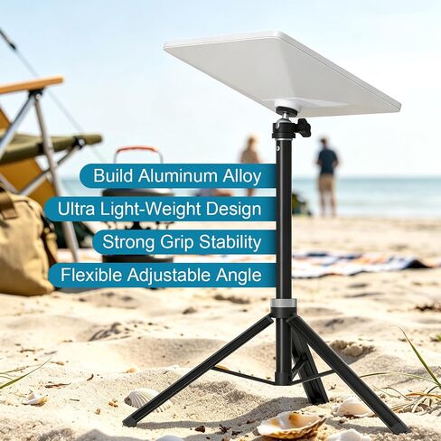 Portable Starlink Mini Tripod Stand Adapter for All Starlink Mini Models | 360° Adjustable Mini Ball Head,Aluminum Alloy Foldable Tripod Mount,Ultra-Light Anti-Slip Feet Holder for Camping,RV,Travel in Saudi Arabia