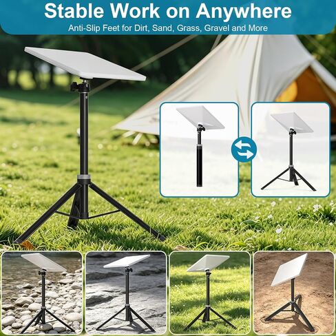 Portable Starlink Mini Tripod Stand Adapter for All Starlink Mini Models | 360° Adjustable Mini Ball Head,Aluminum Alloy Foldable Tripod Mount,Ultra-Light Anti-Slip Feet Holder for Camping,RV,Travel in Saudi Arabia