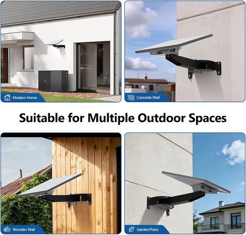 Starlink Mini Wall Mount, Horizontal Adjustable Heavy Duty Bracket | Weatherproof Rustproof Metal Mount for Home, Cabin, Garage & Shed. All Hardware Included for Permanent Fixed Installation in Saudi Arabia