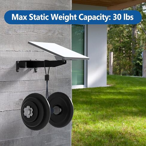 Starlink Mini Wall Mount, Horizontal Adjustable Heavy Duty Bracket | Weatherproof Rustproof Metal Mount for Home, Cabin, Garage & Shed. All Hardware Included for Permanent Fixed Installation in Saudi Arabia