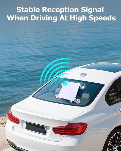 حامل ستارلينك ميني للسيارة للنافذة، حامل أكواب شفط عالي التحمل باللون الأبيض | Starlink Mini Sunroof Suction Cup Mount، مجموعة تركيب ملحقات Star Link الصغيرة، تصميم سريع التحرير، للسيارة، فتحة السقف، RVs in Kuwait