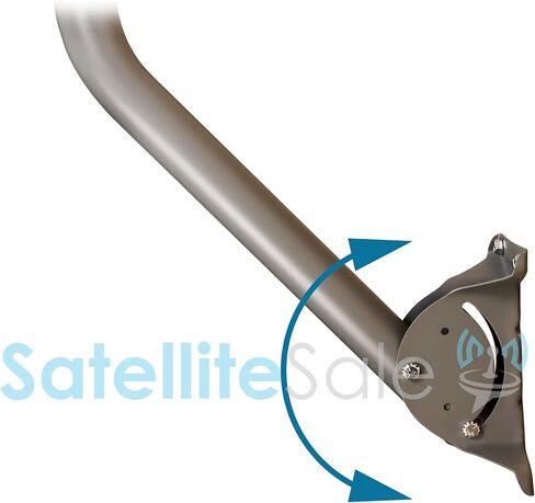 SatelliteSale Universal J Pipe Antenna Mast 2″ Outdoor with Monopoles for Mounting Satellite Dish HDTV in Saudi Arabia