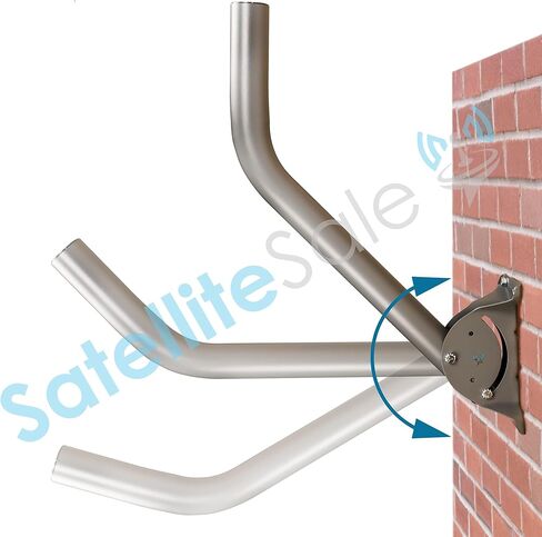SatelliteSale Universal J Pipe Antenna Mast 2″ Outdoor with Monopoles for Mounting Satellite Dish HDTV in Saudi Arabia