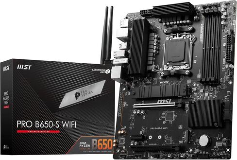 اللوحة الأم MSI PRO B650-S WiFi V1، ATX - تدعم معالجات سلسلة AMD Ryzen 9000/8000 / 7000، AM5 - DDR5 Memory Boost 6000+MHz/OC، 2 x PCIe 4.0 x16، 2 x M.2 Gen4، Wi-Fi 6E in Kuwait
