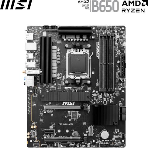 اللوحة الأم MSI PRO B650-S WiFi V1، ATX - تدعم معالجات سلسلة AMD Ryzen 9000/8000 / 7000، AM5 - DDR5 Memory Boost 6000+MHz/OC، 2 x PCIe 4.0 x16، 2 x M.2 Gen4، Wi-Fi 6E in Kuwait