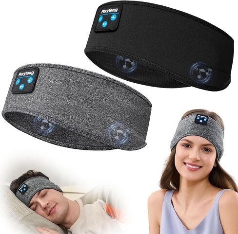 Perytong 2 Pack Sleep Headphones, Sleeping Headphones | Bluetooth Headband with Ultra-Thin HD Stereo Speaker, Wireless Headphone for Sports, Insomnia, Yoga, Air Travel, Meditation in Kuwait