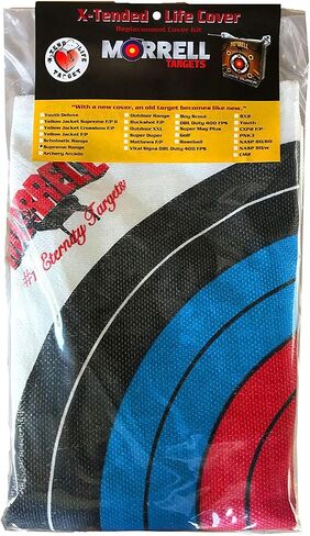 Morrell Weatherproof Supreme Range Archery Bag Target Replacement NASP Field Point Cover with 2 Shooting Sides and 4 Shooting Spots, White, Cover Only in Saudi Arabia