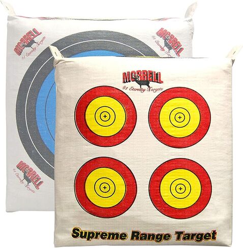 Morrell Weatherproof Supreme Range Archery Bag Target Replacement NASP Field Point Cover with 2 Shooting Sides and 4 Shooting Spots, White, Cover Only in Saudi Arabia