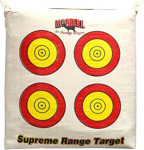 Morrell Weatherproof Supreme Range Archery Bag Target Replacement NASP Field Point Cover with 2 Shooting Sides and 4 Shooting Spots, White, Cover Only in Saudi Arabia