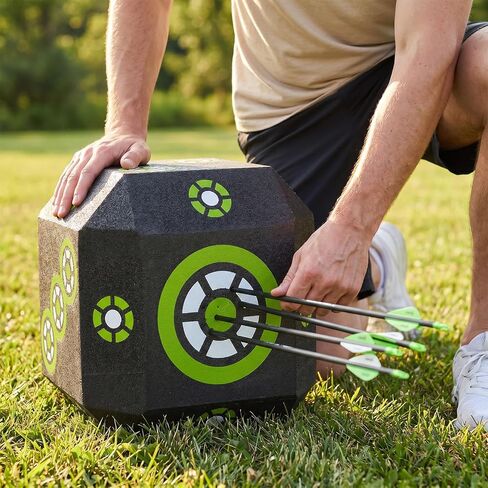 Dice Archery Target, All-Side Foam Archery Target Block, Outdoor Portable Arrow Target with Carry Handle, Cube Shooting Target for Compound Bows&Recurve Bows Hunting Practice in Saudi Arabia