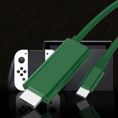 Switch Dock Mini Portable, 1.8M/ 6FT Switch TV Dock, Switch Docking Station with 4K/1080P HDMI Adapter and 100W Charging Port, Dark Green, Not for Switch 2 in Saudi Arabia