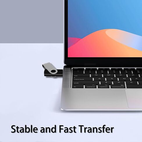 1GB USB2.0 Flash Drive 1PCS EASTBULL FAT32 USB Thumb Drive (Black) | Metal Flash Drive 1GB 360°Swivel USB Drive for Data Storage in Saudi Arabia