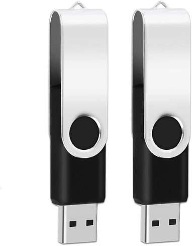 1GB USB2.0 Flash Drive 1PCS EASTBULL FAT32 USB Thumb Drive (Black) | Metal Flash Drive 1GB 360°Swivel USB Drive for Data Storage in Saudi Arabia