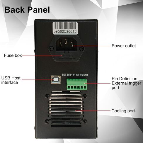 ET5407A + تحميل إلكتروني بتيار مستمر قابل للبرمجة 200 وات 0-180 فولت 0-30 أمبير 1 مللي فولت/1 مللي أمبير، جهاز اختبار إمداد طاقة البطارية عالي الدقة مع أوضاع CC/CV/CR/CP، شاشة LCD للتحكم في USB لمختبر البحث والتطوير in Kuwait