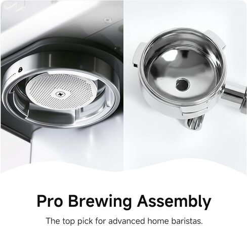 HIBREW H10 Customizable Espresso Machine with 58mm Commercial Group Head | One-Touch Steam & Extraction Temp Switch, Auto Pressure Release & Backflush Stainless Steel Coffee Maker in Saudi Arabia
