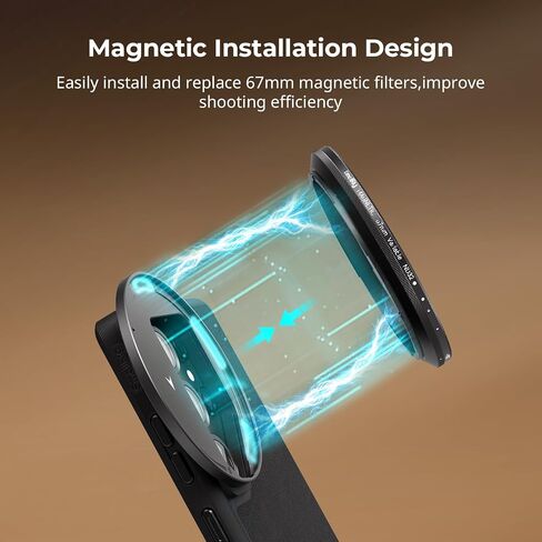 SmallRig FilMov 67mm Magnetic Filter Adapter for Samsung S25 Ultra, Quick Release Adsorption Design Wide Angle Unobstructed, Compatible with 67mm Filter - 5185 in Saudi Arabia