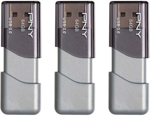 PNY 64GB Turbo Attaché 3 USB 3.0 Flash Drive 3-Pack​ in Saudi Arabia
