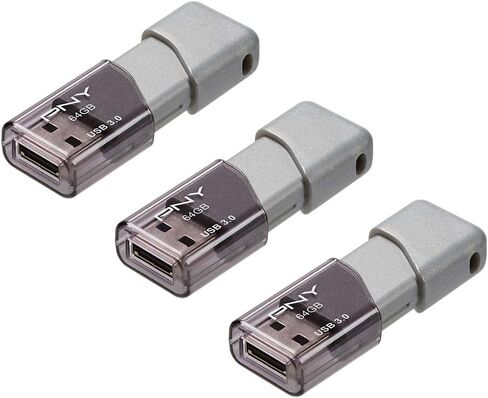 PNY 64GB Turbo Attaché 3 USB 3.0 Flash Drive 3-Pack​ in Saudi Arabia