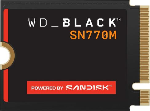 WD_Black SN770M 1TB M.2 2230 NVMeSSD - PCIe Gen 4.0, Speeds up to 5150 MB/s, for Handheld Gaming Devices and Compatible laptops, TLC 3D NAND, Great for Asus ROG Ally, Steam Deck, Microsoft Surface in Saudi Arabia