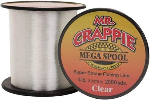 Lew'sLews Fishing, Mr. Crappie Mega Spools, Clear, 4 lb in Saudi Arabia