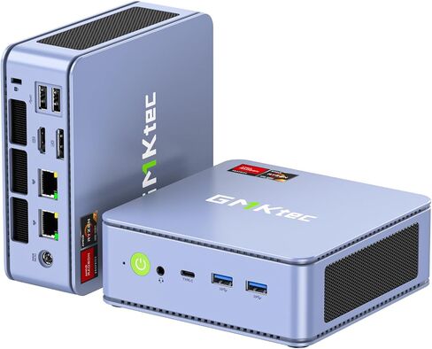 GMKtec M5S Gaming PC Mini Desktop Computer Ryzen 5400U 16GB DDR4 512GB SSD | Upgradable RAM For Business Office Personal Use, Triple Screen HDMI DP Type-C Support, AMD Radeon Graphics, WIFI 6E, BT5.2 in Kuwait