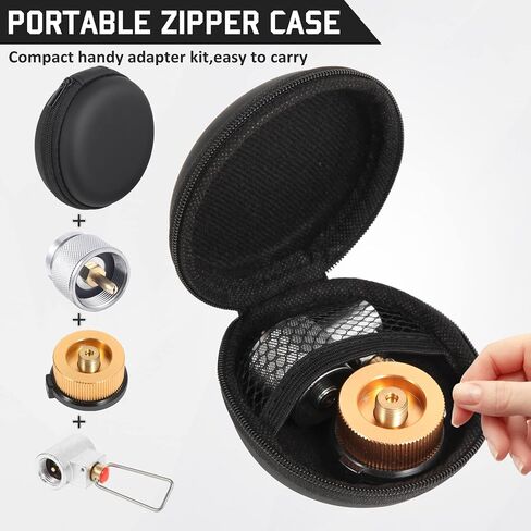 3PCS Propane/Isobutane/Butane/Refill Adapters Set For Camping Stove | Propane To Butane Adapter Conversion, Butane Fuel Canister Shifter, Refill Adapter Valve For 1LB Propane Gas Tank in Saudi Arabia