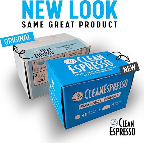 CleanEspresso - Designed For Breville Cleaning Kit - 40 Cleaning Tablets and 6 Water Filters for Breville Espresso Machines - 2g Espresso Machine Tablets in Kuwait