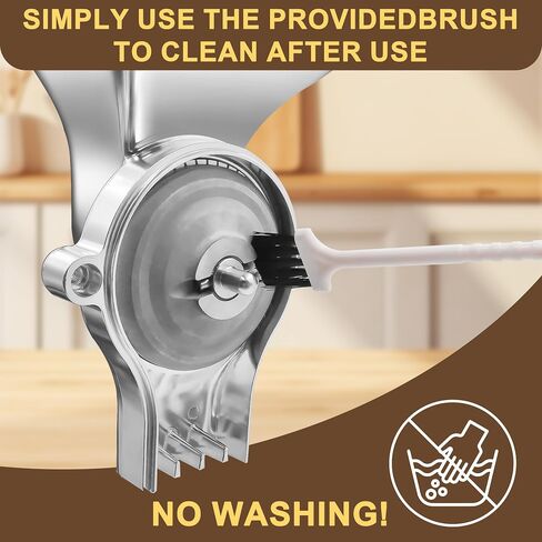 Grain Mill Attachment for KitchenAid Stand Mixers, 12-Level Adjustable | Food-Safe All-Metal, Grinds Wheat, Oats, Corn, Rice, Millet, Coffee Beans, Gluten-free, Non-Oily Dry Grains, Includes Brush in Saudi Arabia